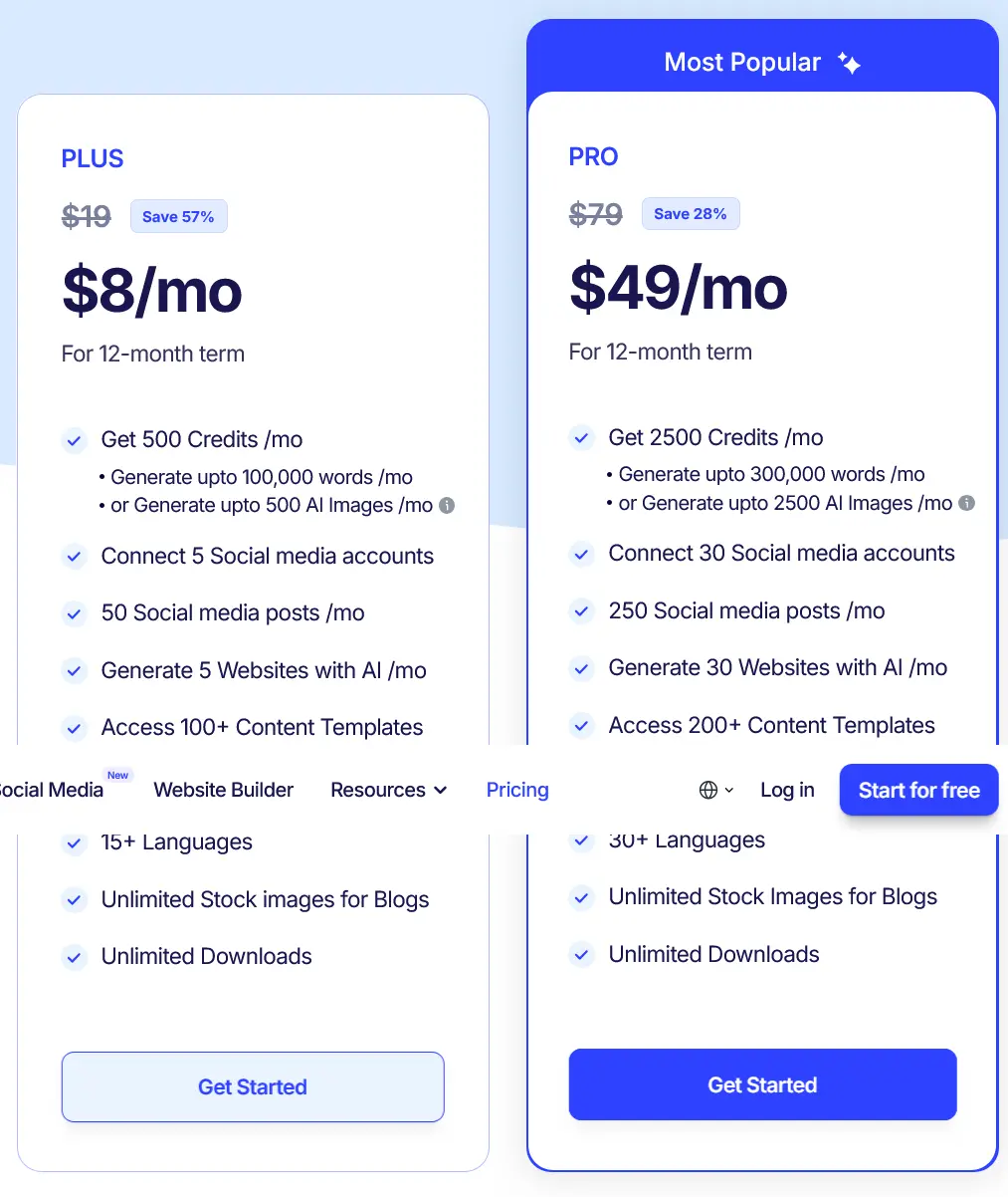 GravityWrite Pricing