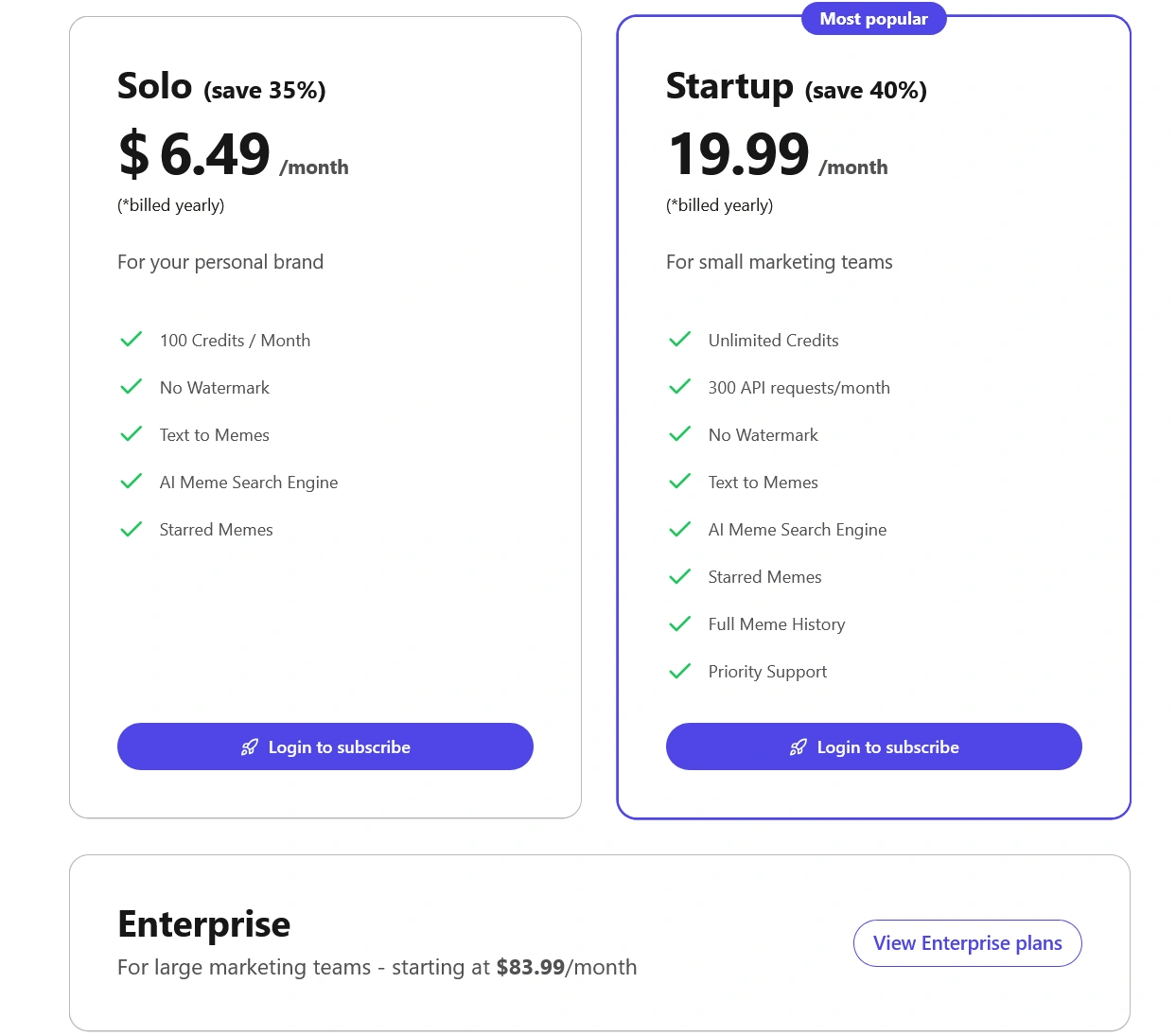 Supermeme.ai Pricing